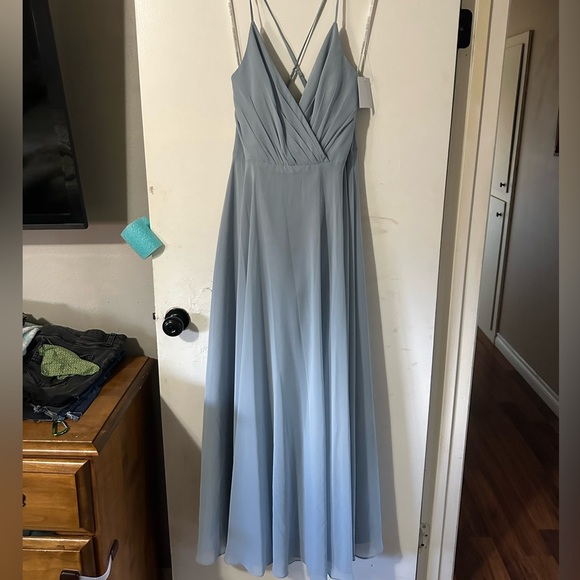 Formal Dress Dusty Blue - Picture 1 of 3